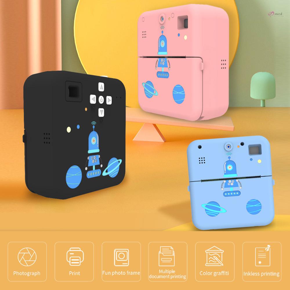Máy in ảnh không dây 1080P tương thích với điện thoại iOS Android kèm 3 cuộn giấy ghi chú
 | BigBuy360 - bigbuy360.vn