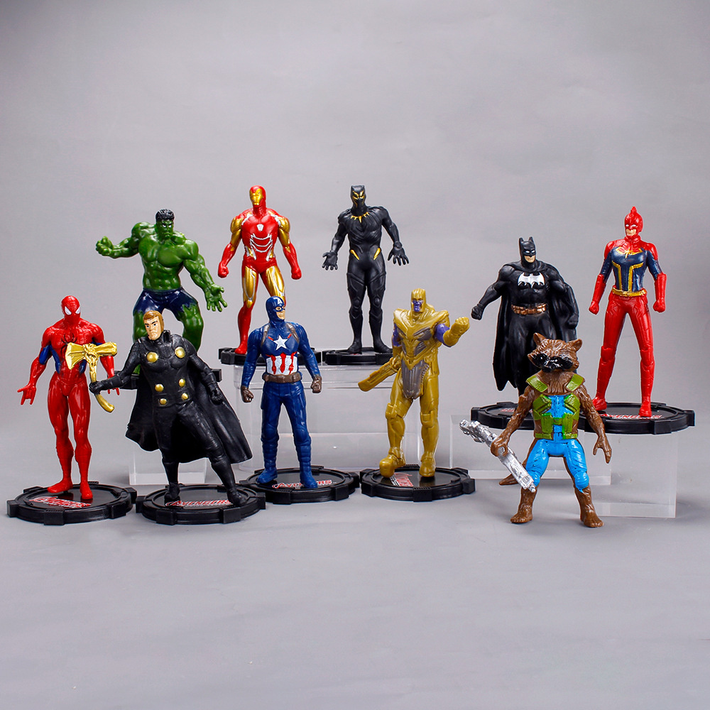 Mô Hình Nhân Vật Siêu Anh Hùng Marvel Avengers Trang Trí Bánh Kem