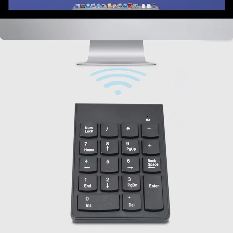 Bàn Phím Số Không Dây 18 Phím 2.4Ghz Cho Windows Linux MacOS