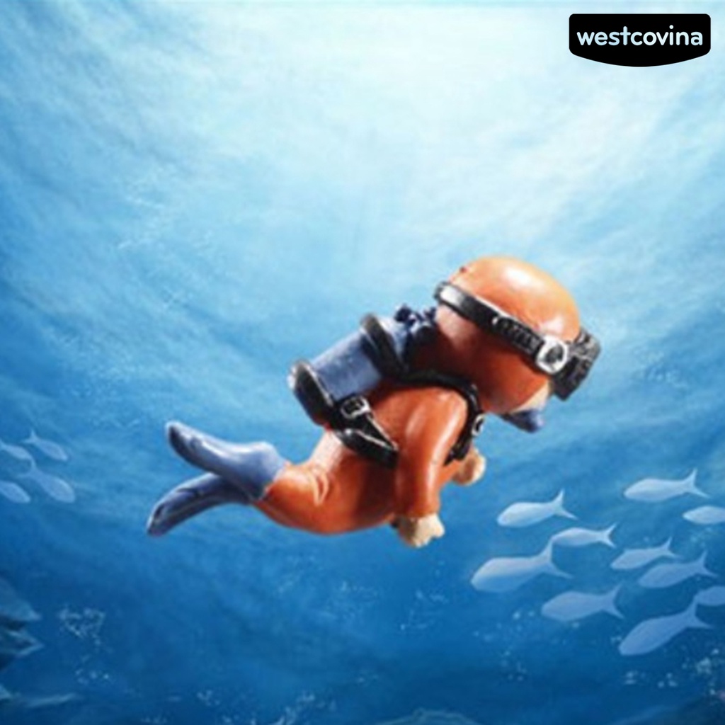 [Mới]♞Bể cá Thợ lặn Không ô nhiễm Trang trí nhẹ nổi Frogman Bể cá Đồ trang trí Đồ dùng gia đình