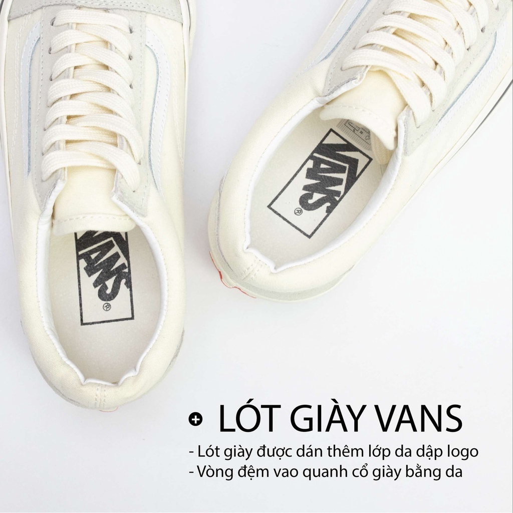 Vans old skool cream CHÍNH HÃNG nam nữ, giày vans old skool full box