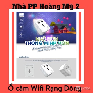 [ MẪU MỚI 2022 ] Ổ Cắm Thông Minh OC.01.WF 16A - Ổ Cắm Wifi Rạng Đông 3000W [ GIAO NHANH 2H HCM]