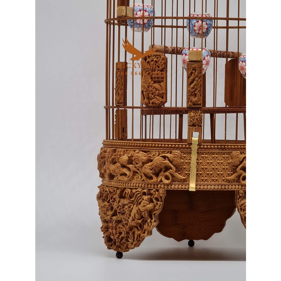 Lồng chim Mata Puteh - Thiết kế 3D Qillin