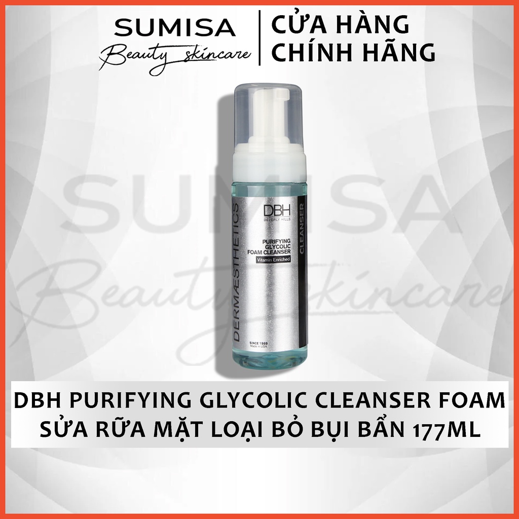 Sửa rữa mặt loại bỏ bụi bẩn DBH Purifying Glycolic Cleanser Foam 177ml