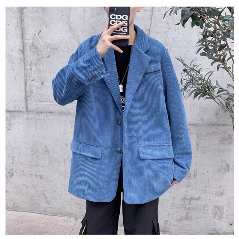 Áo Blazer nam form rộng vải nhung | BigBuy360 - bigbuy360.vn