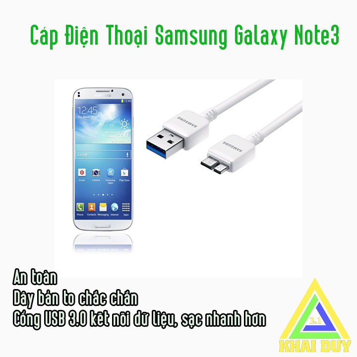 Cáp Điện Thoại Samsung Galaxy Note 3