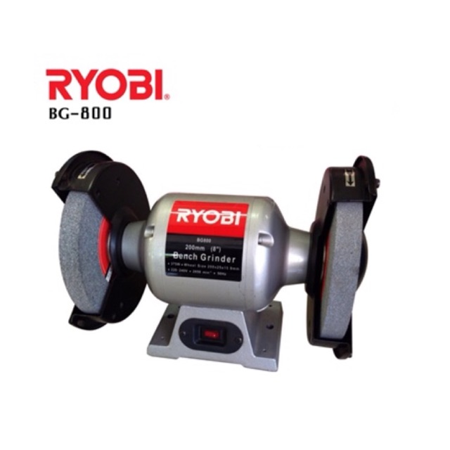 BG-800 Máy mài 2 đá 200mm 1/2hp Ryobi Japan