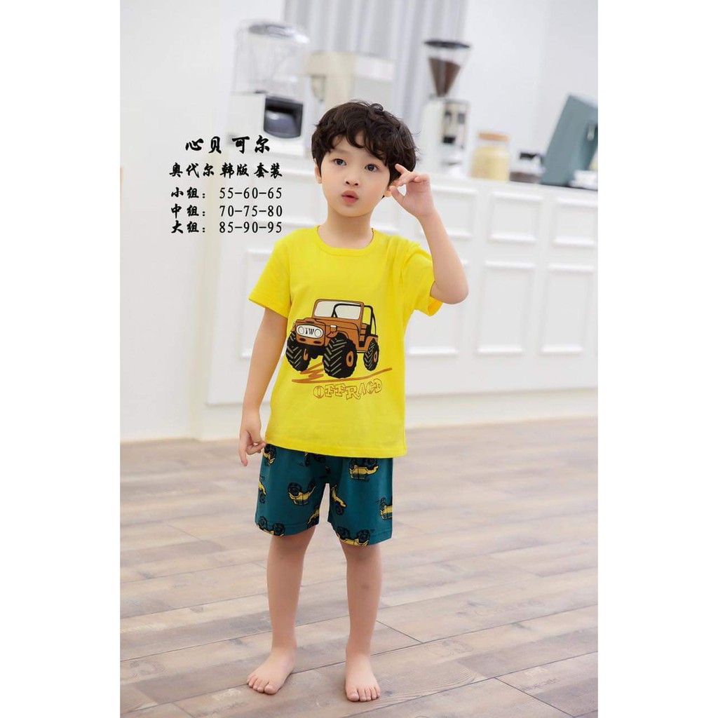 15-23kg BẢNG MÀU 2 Bộ cotton Quảng Châu xuất hàn cực xinh, đủ size nhí - trung - đại. Bé trai