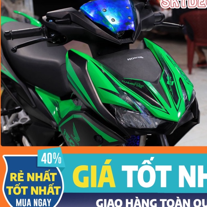 Gía sốc tem trùm winner x xanh đen chỉ  độ thiết kế team dán phủ decal xe máy giá rẻ đẹp