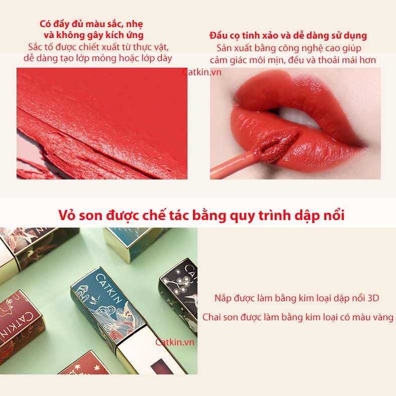 Son kem lì Catkin Velvet mẫu mới 2020 chất mềm mịn dưỡng môi nhiều | BigBuy360 - bigbuy360.vn