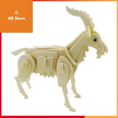 Đồ chơi lắp ghép gỗ 3D Con dê