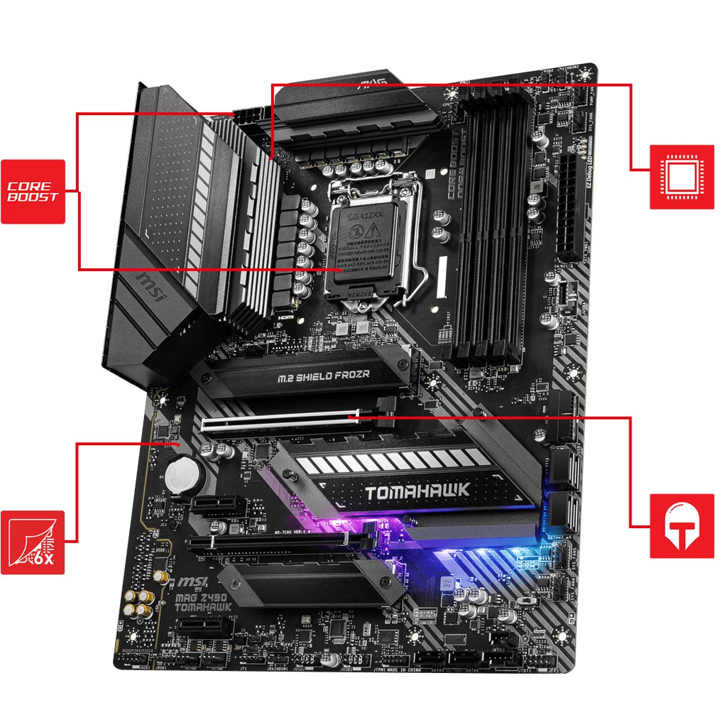 Bo Mạch Chủ Mainboard MSI MAG Z490 TOMAHAWK - Hàng Chính Hãng