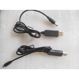 Cáp chuyển đổi nguồn usb sang dc 5.5x2.1mm dc 5v sang 5v/9v/12v dc-dc