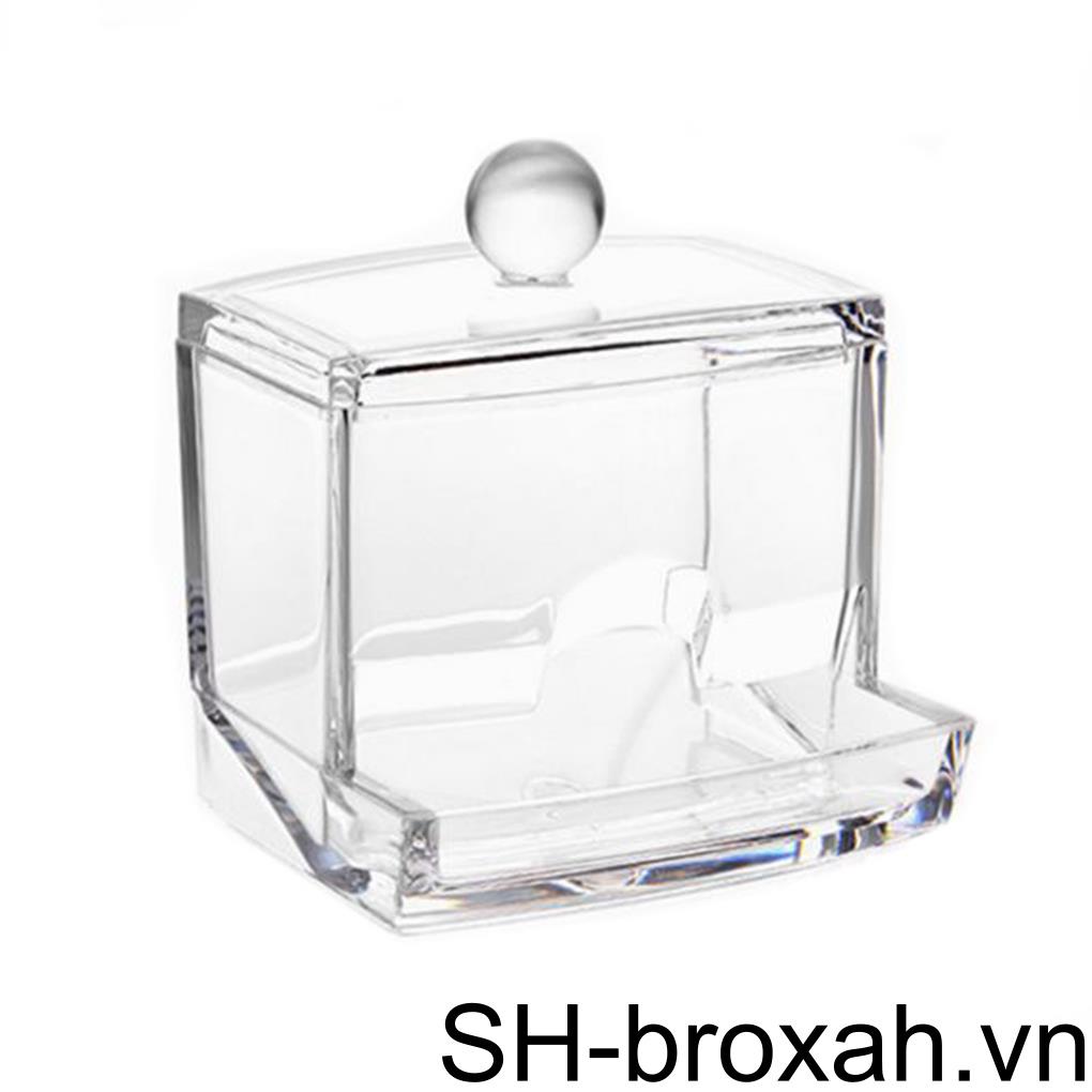 Giá Đỡ Bông Tẩy Trang Bằng Cotton Hình Vuông Tiện Dụng