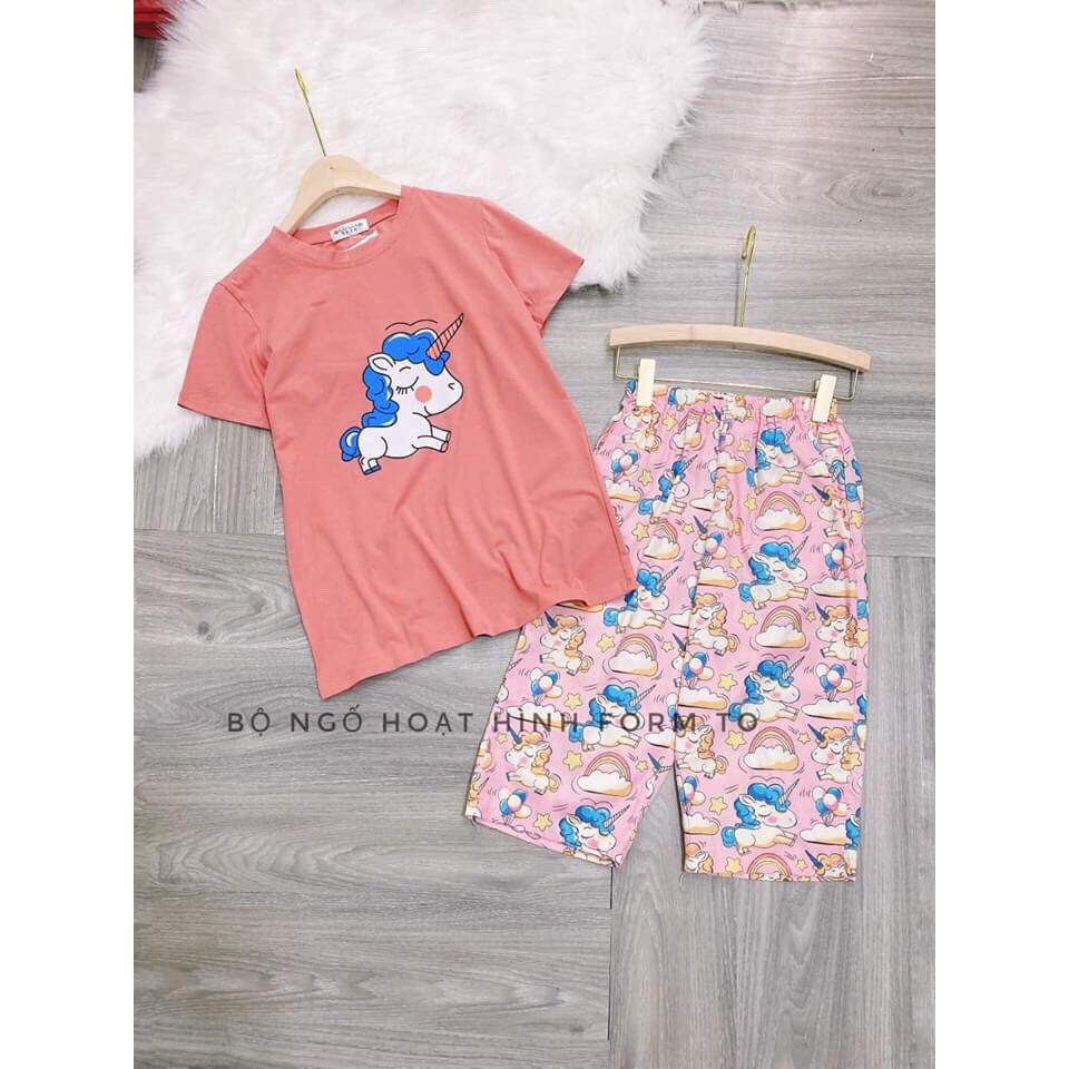 Bộ ngố áo cotton hoạt hình | BigBuy360 - bigbuy360.vn