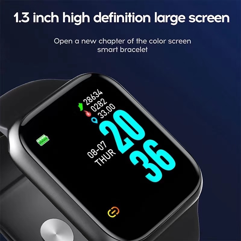 Y68 smartwatch bluetooth ip67 chống thấm nước theo dõi thể dục đồng hồ theo dõi nhịp tim thể thao dây đeo thông minh