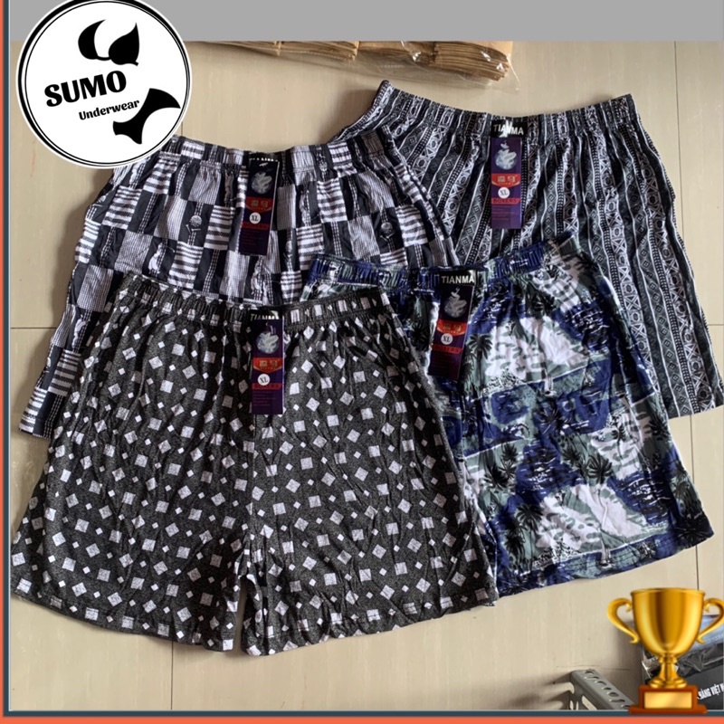 Quần đùi nam mặc nhà loại đẹp. Quần đùi ngủ nam chất thun cotton mềm, thoáng mát.( 1 cái)