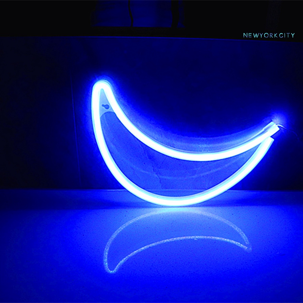 Đèn LED Neon Hình Mặt Trăng / Cầu Vồng / Hoạt Động Bằng Pin Cổng USB Trang Trí Phòng