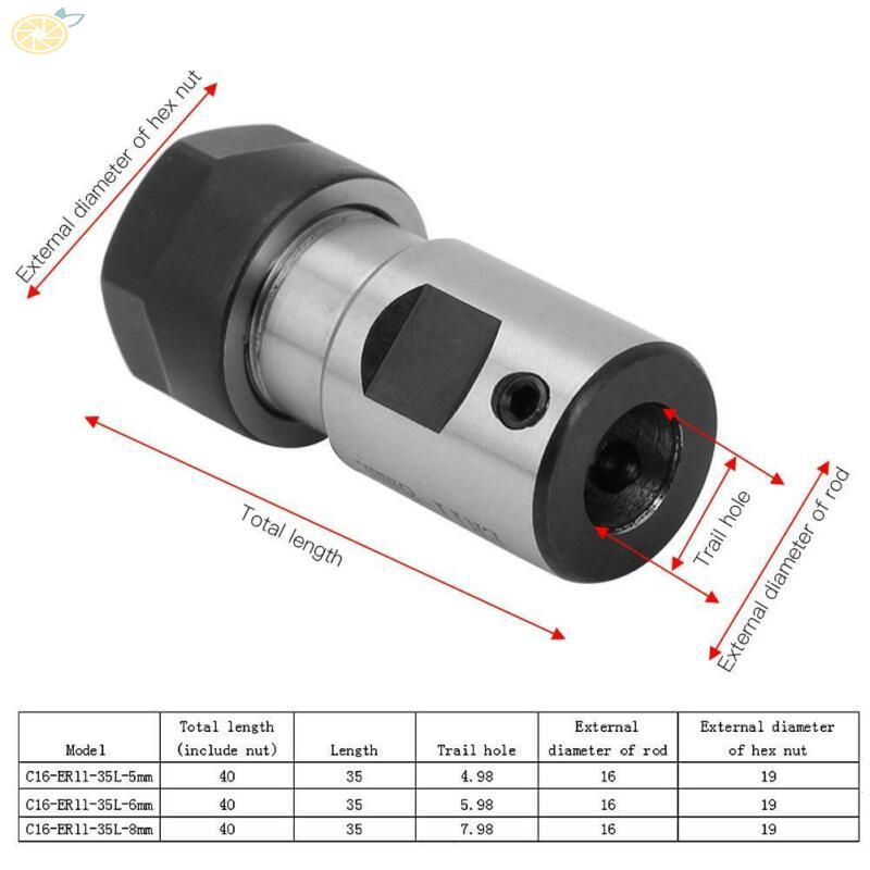 Đầu Kẹp Mũi Khoan C16-Er11-35L Er11A Chất Lượng Cao