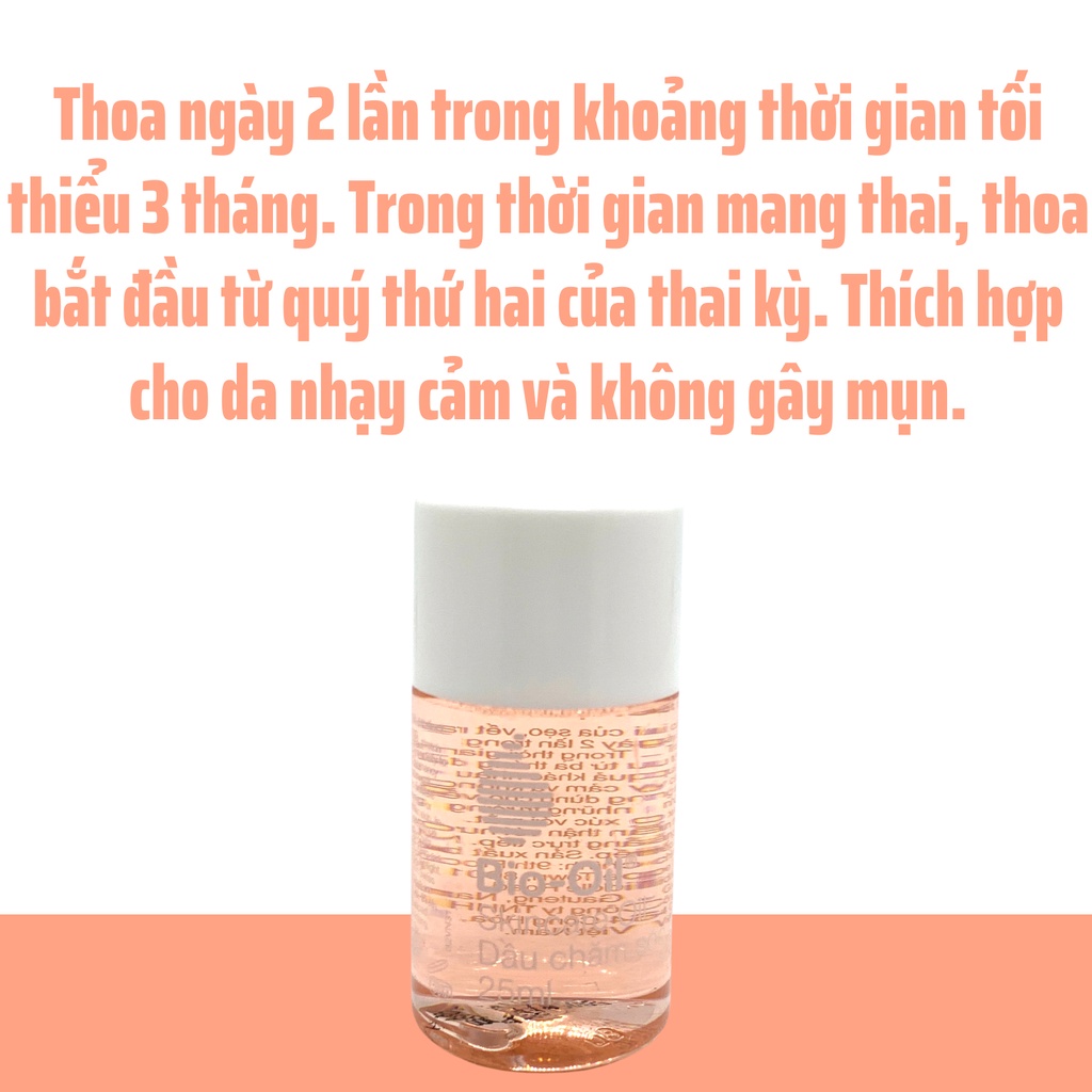 Dầu Chăm Sóc Da BIO-OIL mờ RẠN DA, Sẹo, lão hóa da 25ml