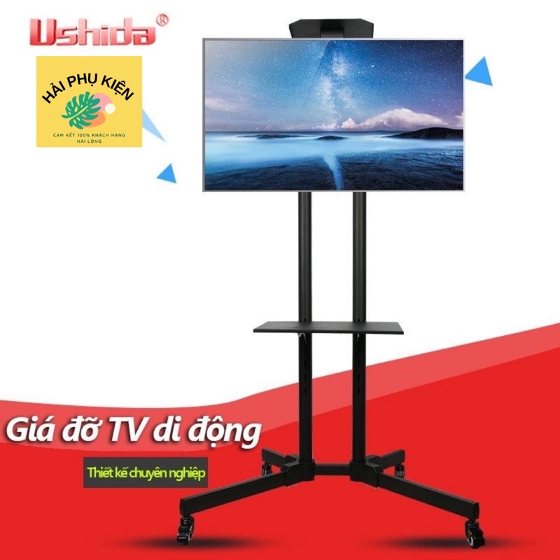 Giá treo tivi di động , có bánh xe di chuyển dễ dàng