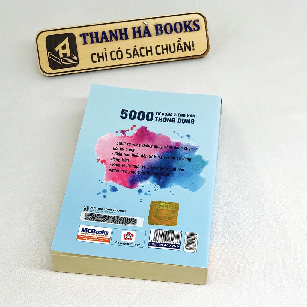 Sách 5000 Từ Vựng Tiếng Hàn Thông Dụng Tái bản 2021 MCKO8571