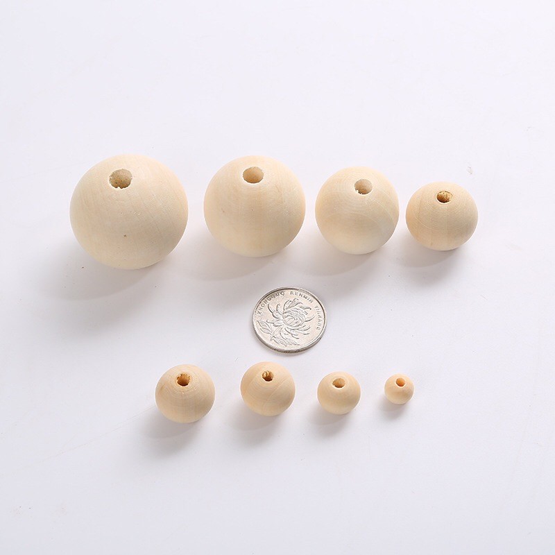 Hạt gỗ tròn đường kính 40mm