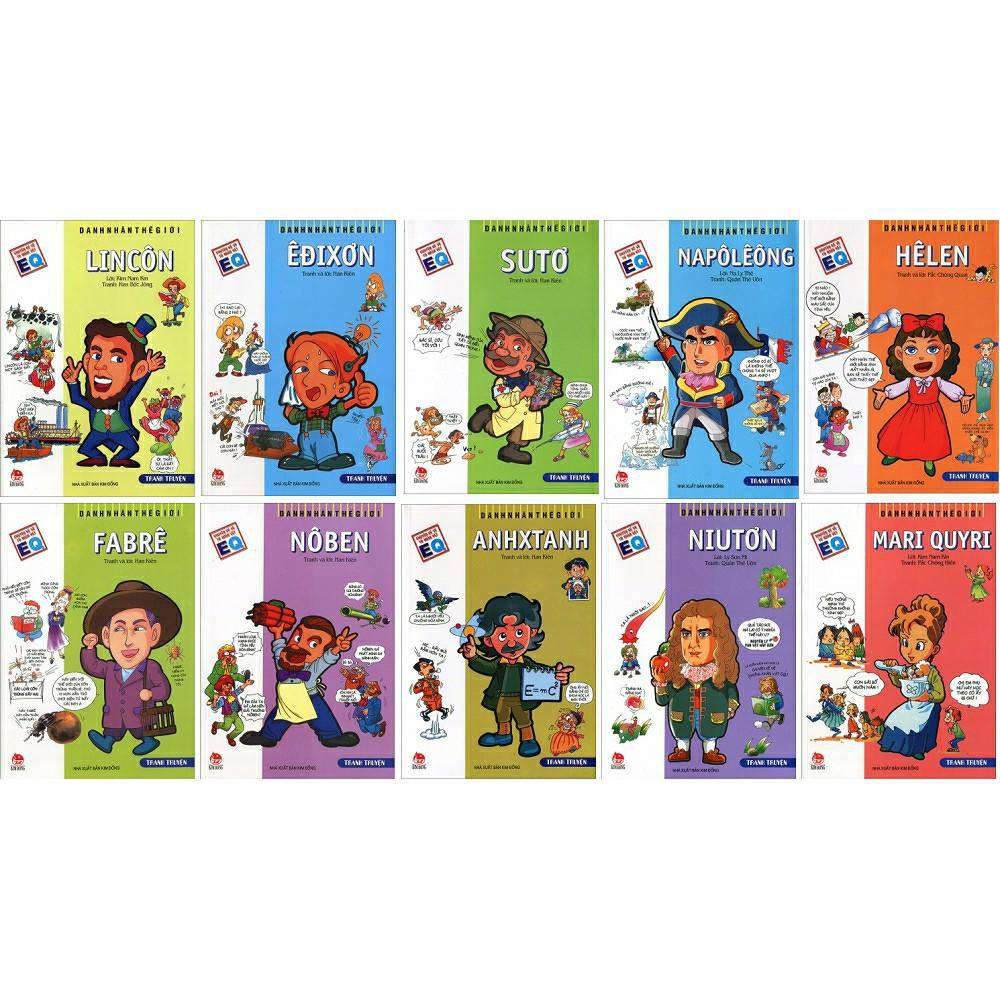 Sach Combo Truyện Tranh Comic Danh Nhan Thế Giới Kim đồng Muazii