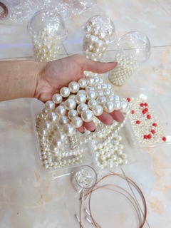 Cài Tóc đính Ngọc Trai giả
