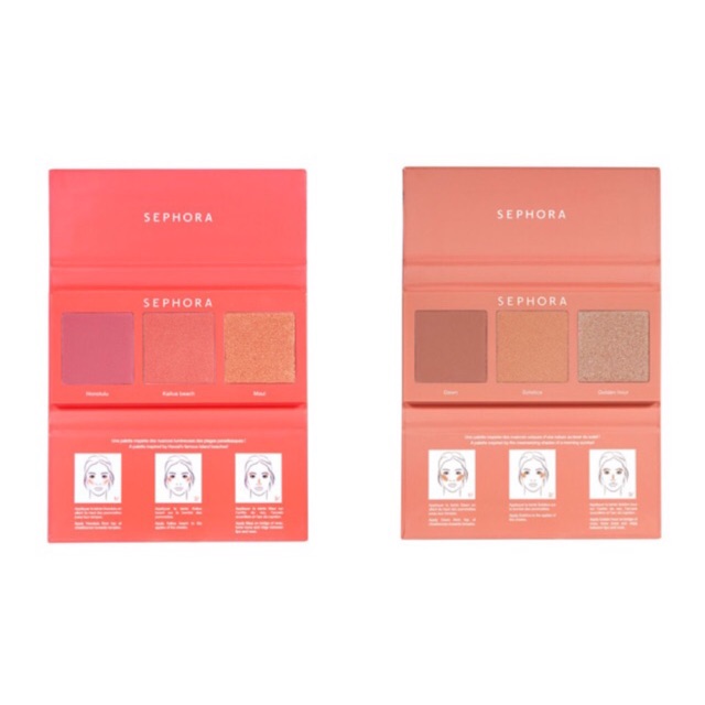 (hàng Mới Về) Bảng Phấn Má Hồng Và Bắt Sáng Sephora