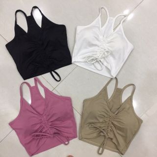 Áo croptop thể thao dây rut-tập gym,yoga,aerobic...