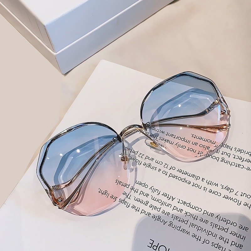 Kính mát tròn không gọng màu kẹo phong cách Hàn Quốc thời trang cho nam nữ