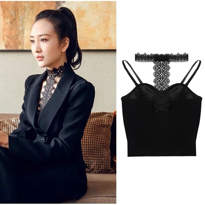 Áo Sát Nách Dệt Kim Phối Ren Thiết Kế Quyến Rũ