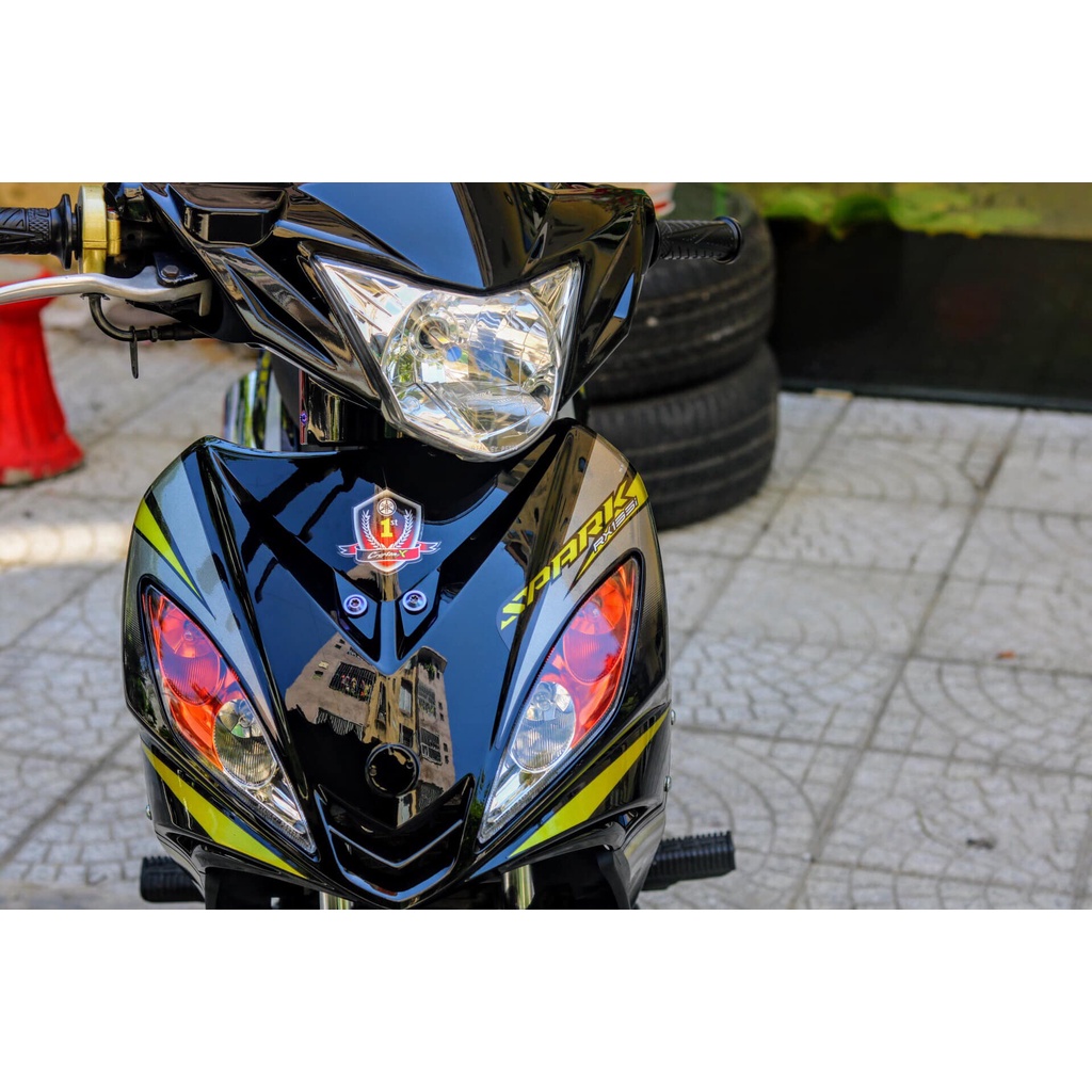 Tem Rời Dán Xe Exciter 2009 Mẫu Vàng Đen Hàng Hot, Hàng 3 Lớp Chất Lượng Cao