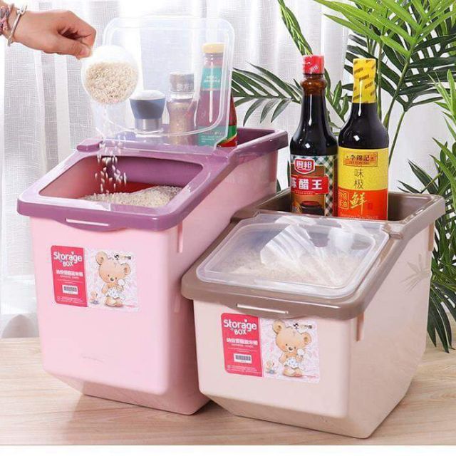 THÙNG ĐỰNG GẠO 15KG THÔNG MINH