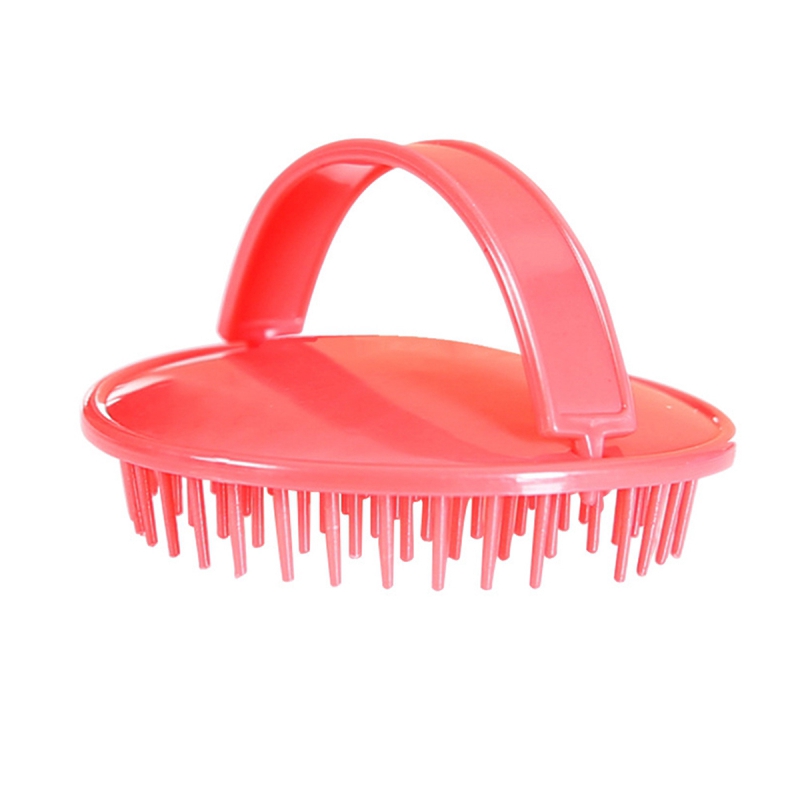 Tmdbyx Bàn chải silicon mềm mát xa đầu tiện dụng