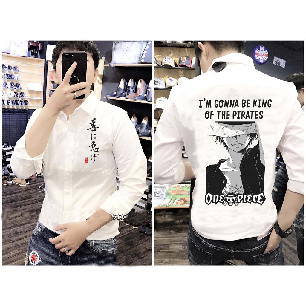 Áo Sơ Mi Đảo Hải Tặc One Piece Siêu Độc | Hàng Bao Đẹp