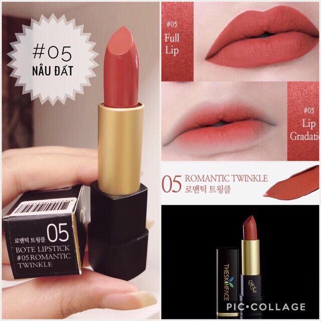 Son The Skin Face Bote Lipstick Romantic Series - Mẫu Mới 2018