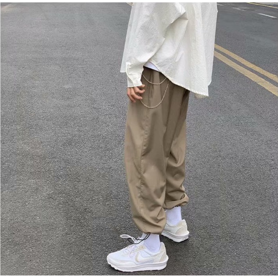 Quần Dây Rút Form Rộng Màu Sắc Đơn Giản Cho Nam