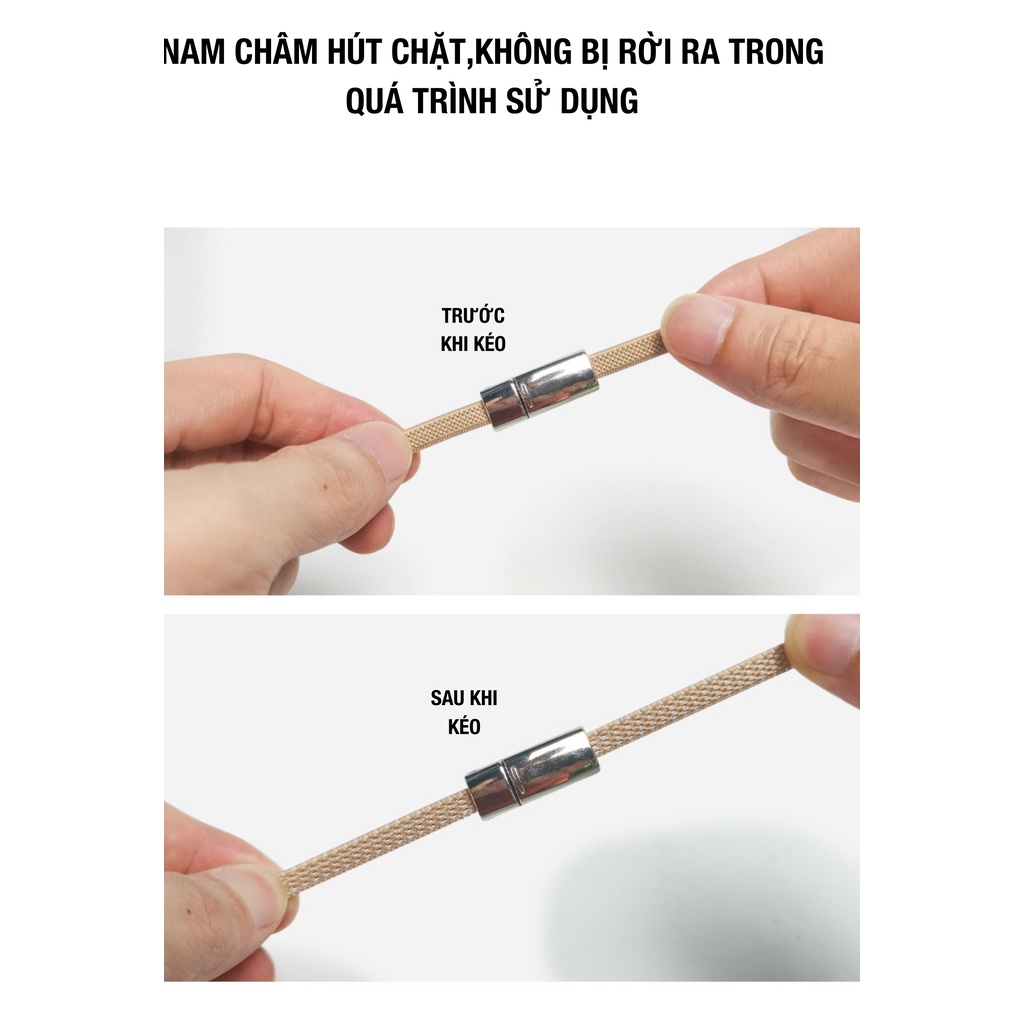Dây Giày Nam Châm Thể Thao - Nam nữ + full dây giày đi kèm dn001