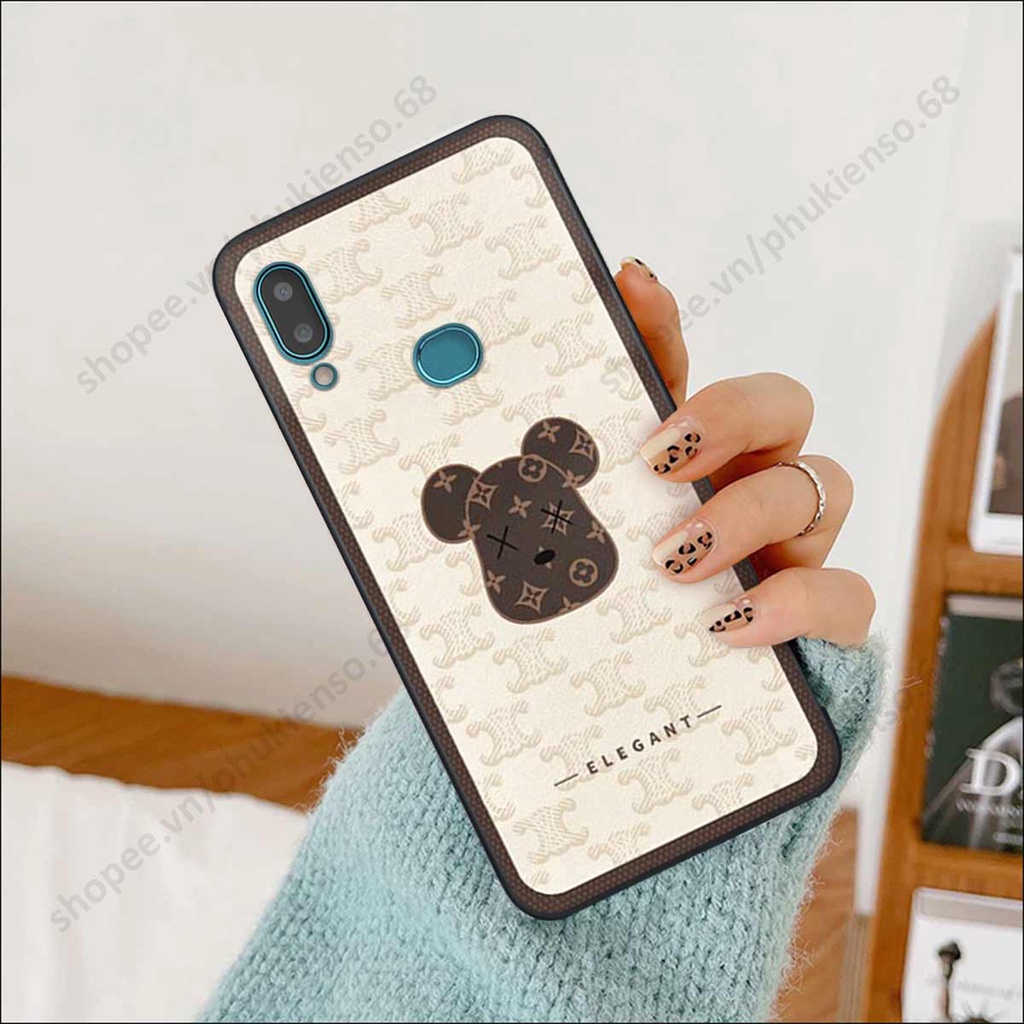 Ốp lưng điện thoại Samsung A10s elegant, gấu be@rbrick cao cấp, vỏ ốp rẻ đẹp