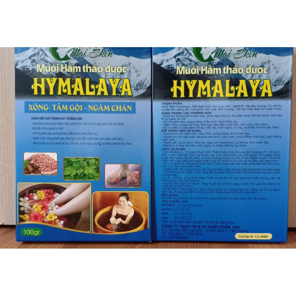 Muối hầm thảo dược Hymalaya 100g