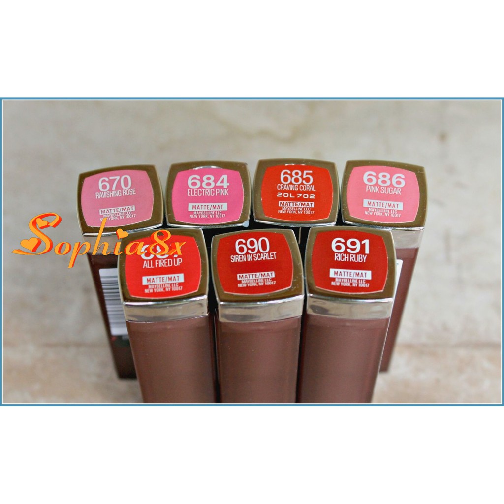 Son thỏi Maybelline Creamy Matte Lipstick vừa lì vừa dưỡng