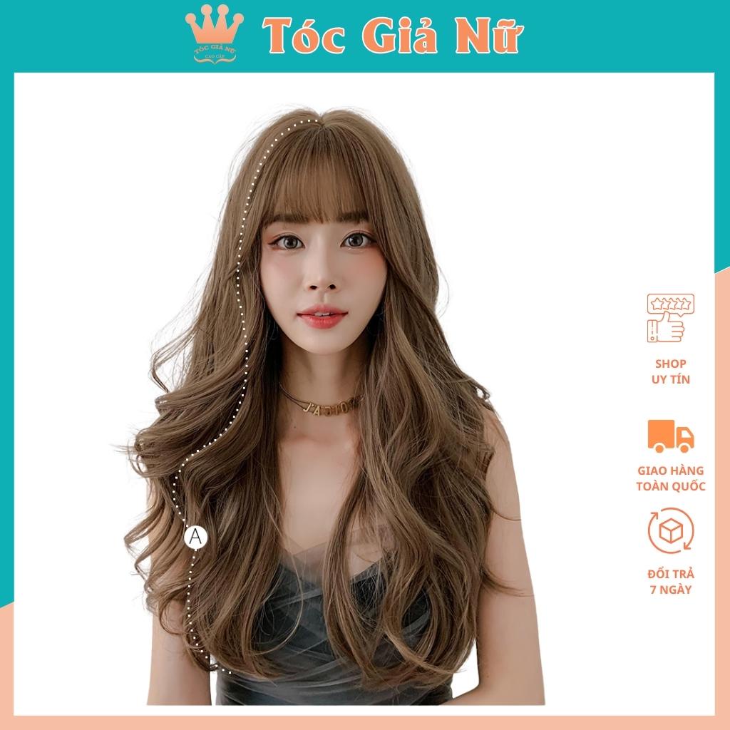 Tóc giả nguyên đầu xoăn dợn mã 8289