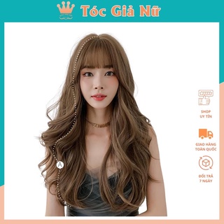 Tóc giả nguyên đầu xoăn dợn mã 8289