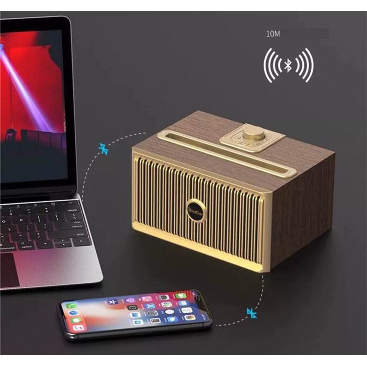 Loa Bluetooth Oneder V6 Kiểu Dáng Cổ Điển