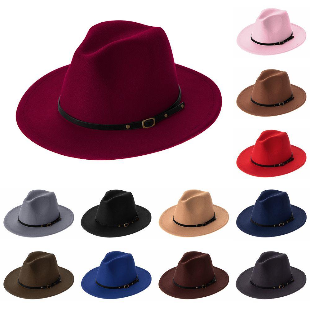 Nón Fedora Vải Nỉ Vành Rộng Vintage
