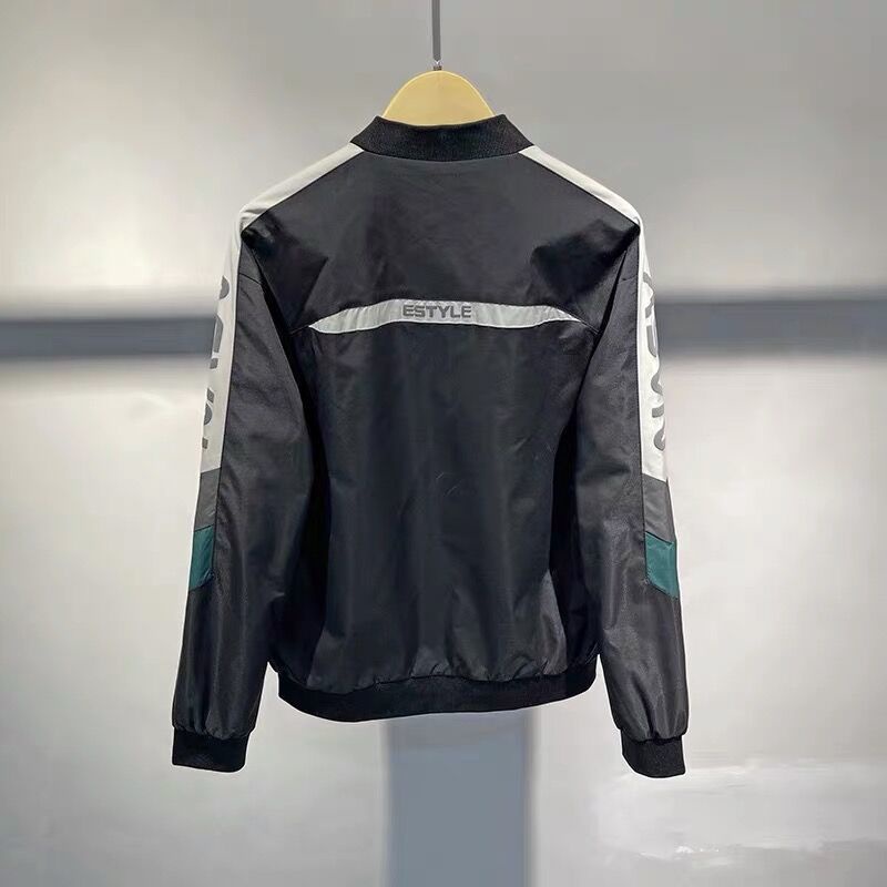 Áo Khoác Bóng Chày Tay Dài Dáng Ôm Kiểu Hàn Quốc Cá Tính Cho Nam