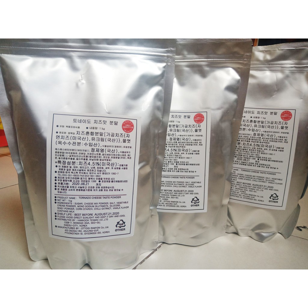 COMBO 3 KG BỘT PHOMAI LẮC HÀN QUỐC