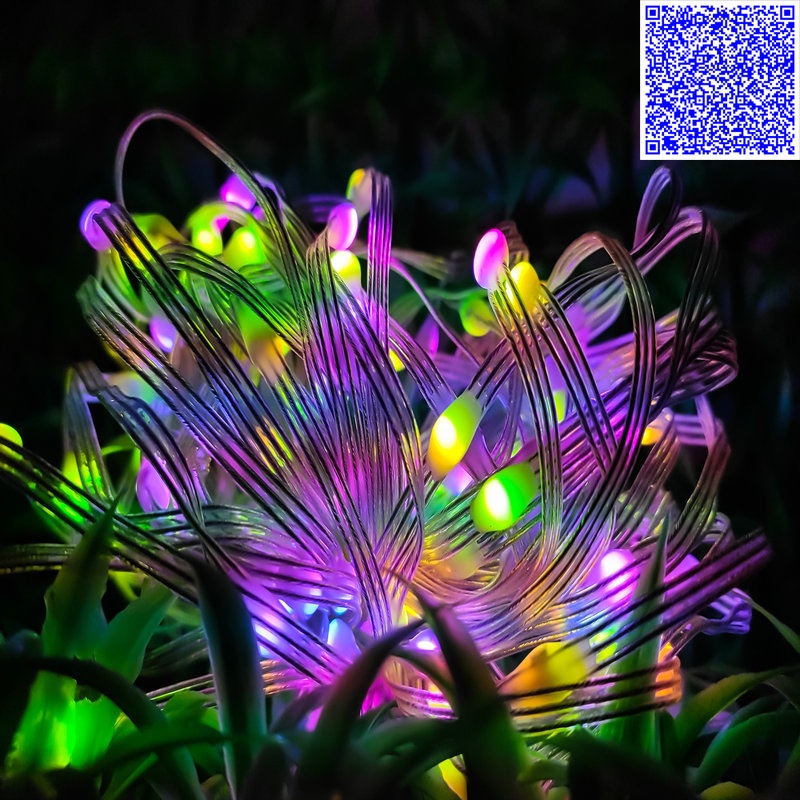 LED ĐOM ĐÓM FULL MÀU ARGB WS2812B VỚI BỘ ĐIỀU KHIỂN 17 PHÍM DÂY PVC TRONG SUỐT